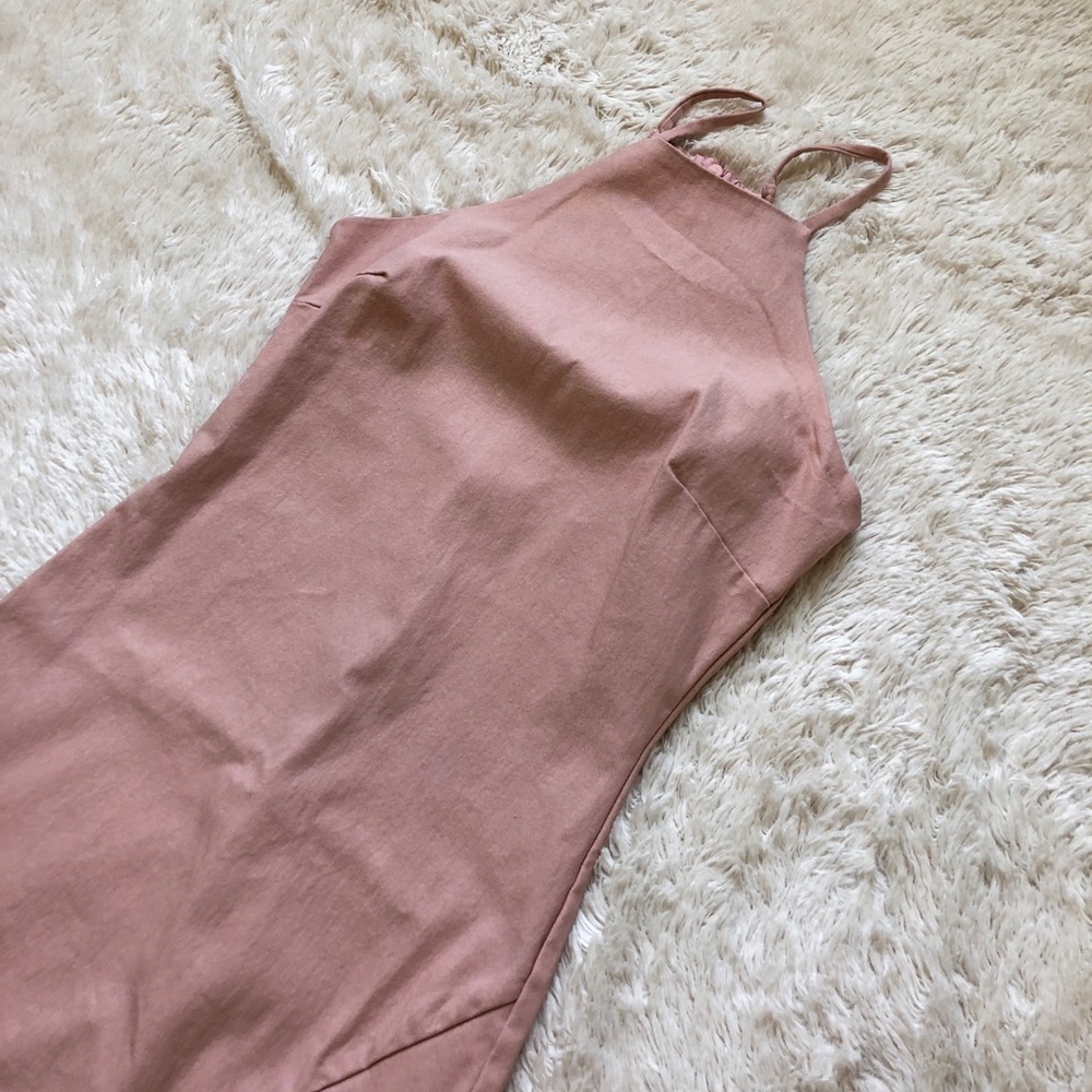 The Vintage Shop Blush Pink Asymmetrical Dress